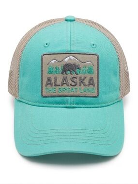 Gorpcore Arctic Circle Enterprises Alaska TruckerHat Teal Mesh Snapback OSFM NWT